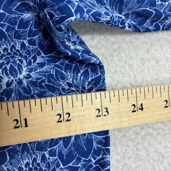 Donald Ross Philadelphia Cricket Club Golf Polo Shirt Men M Blue Floral AOP 1854 - Picture 6 of 8